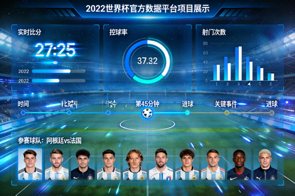 2022世界杯官方数据平台项目展示 - 实时数据可视化界面